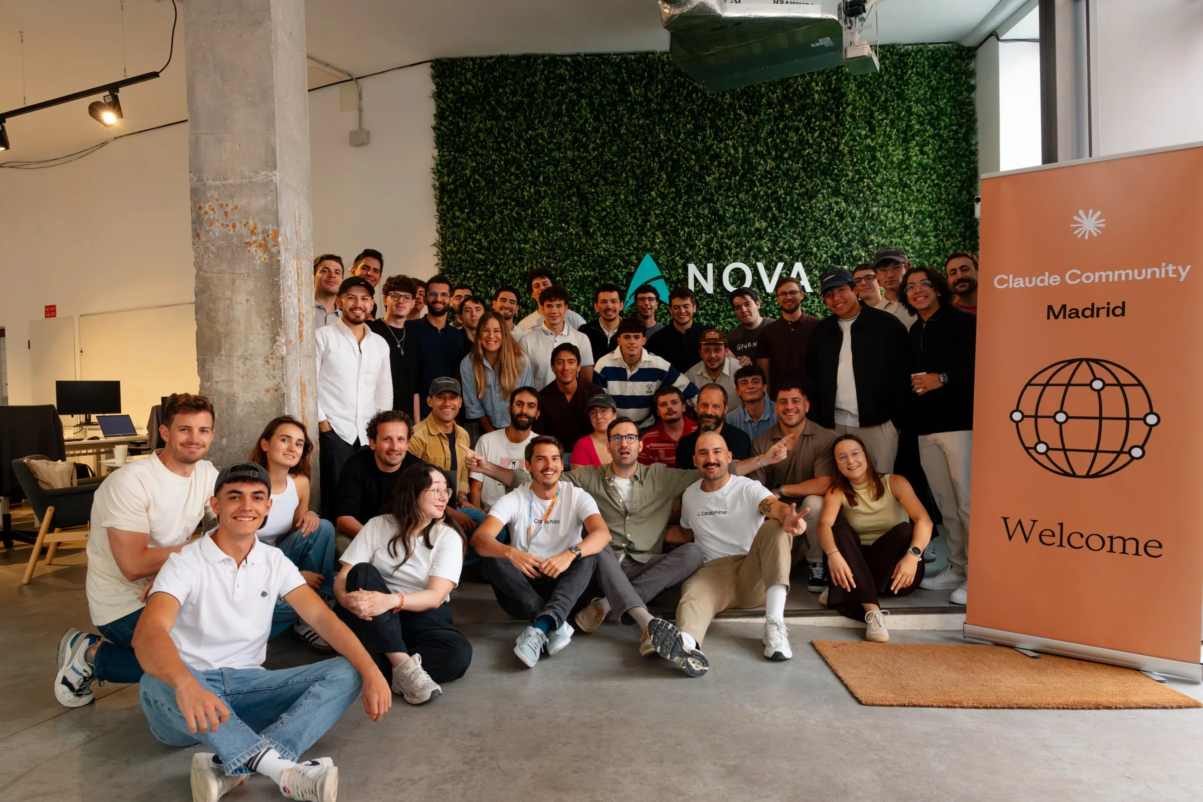 Group photo of the hackathon participants